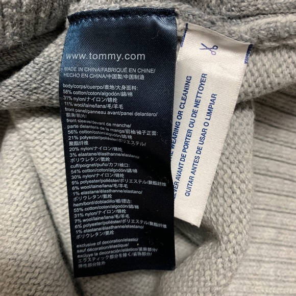 Tommy Hilfiger “Tommy” Script Sweater - Monochromatic Grey - Picture 7 of 7